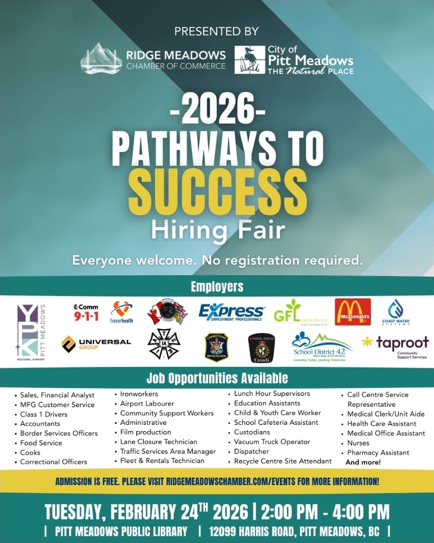 Feria de Empleo “Pathways to Success 2026” en Pitt Meadows: Oportunidades para la Comunidad